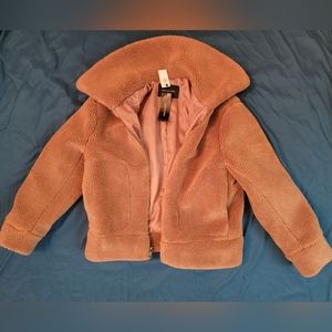 Banana Republic Simili Fourrure Sherpa Faux Fur Teddy Fall Jacket XS NWT